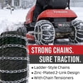 thumbnail image 6 of The ROP Shop 2 Link Tire Chain Pair for Simplicity 16x7.5x8 Front 23x10.5x12 Rear Mower Tires, 6 of 9