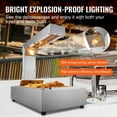 thumbnail image 5 of VEVOR French Fry Food Warmer, 750W Commercial Food Heating Lamp, Electric Stainless Steel Warming Light Dump Station, Countertop 104-122°F Fries Food Warmer for Chip Buffet Kitchen, Silver, 5 of 9