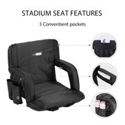 Black Stadium Seat