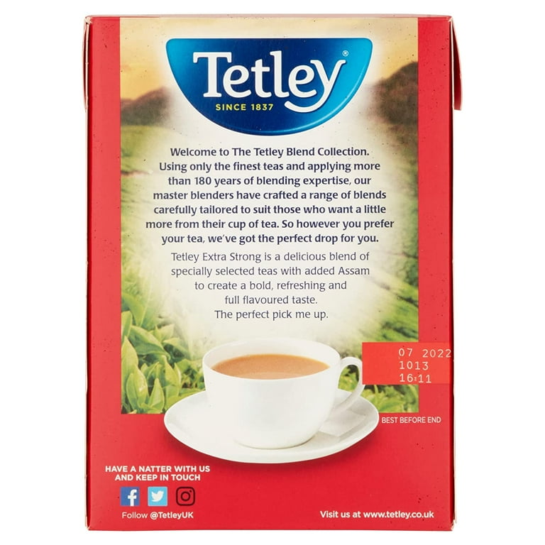 Tetley Extra Strong 75 Teabags 237G, Imported from Britain