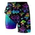 thumbnail image 2 of Womens Swim Shorts with Compresssion Liner 2026 Summer Casual Elastic Waist Leopard Print Board Shorts with Pockets Beachwear, 2 of 4