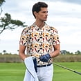 thumbnail image 3 of Fotbe Cute Cats Camiseta Polo de Golf para Hombre con Estampado – Camisa Deportiva Transpirable con Cuello Abotonado-Medium, 3 of 6