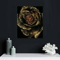 thumbnail image 5 of PIKWEEK   Black and Gold Flower Wall Art Luxurious Rose Canvas Prints Abstract Romantic Floral Picture Painting Artwork Modern Home Bedroom Living Room Wall Decor Framed, 5 of 5