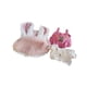 thumbnail image 2 of Ropa para muñecas de peluche de 20 cm, conjunto para muñecas, top y tirantes para muñecas. 3 piezas rosa, 2 of 9
