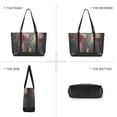 thumbnail image 6 of FORMRS Canvas Laptop Tote Bag for Women with 15.6" Computer Compartments Shoulder Handbag, Psychedelic Forest, 6 of 7