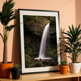 thumbnail image 3 of Graceful Descent - Oregon Photography Waterfall Nature Forest Scenic Wilderness Landscape Water Black Framed Wall Art Print 24 x 36 inches, 3 of 8