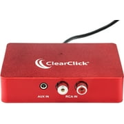 ClearClick Audio to USB 2.0 (Second Generation) - Audio Capture & Live Streaming Device - Input 1/8" 3.5mm Aux AV RCA Audio & Music - USB-C Plug & Play