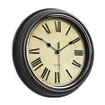 thumbnail image 1 of Retro Silent Non Ticking Round Classic Clock Quartz Decorative Battery Operated Wall Clock For Living Room Kitchen Home 12 Inch Bronze Features:, 1 of 9