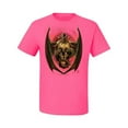 thumbnail image 2 of Wild Bobby, Dragon Sitting on Skull, Pop Culture, Men Graphic Tees, Neon Pink, Large, 2 of 3