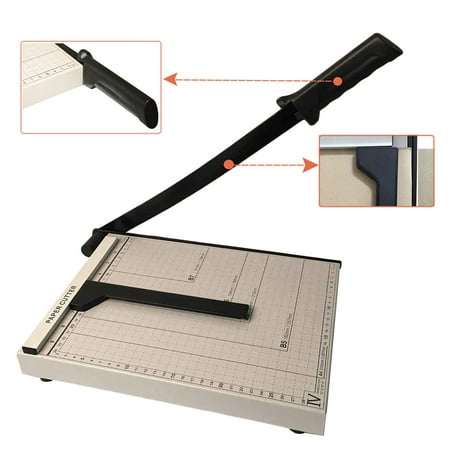 Stack Paper Cutter Machine - Zimtown A4 Guillotine Paper Cutter, Adjustable 12