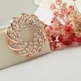 thumbnail image 4 of Mujeres Boda Flor Diamante Cristal Broche Pin Hebilla Titular Clips Joyería Regalos Fernando Pin de la broche, 4 of 7