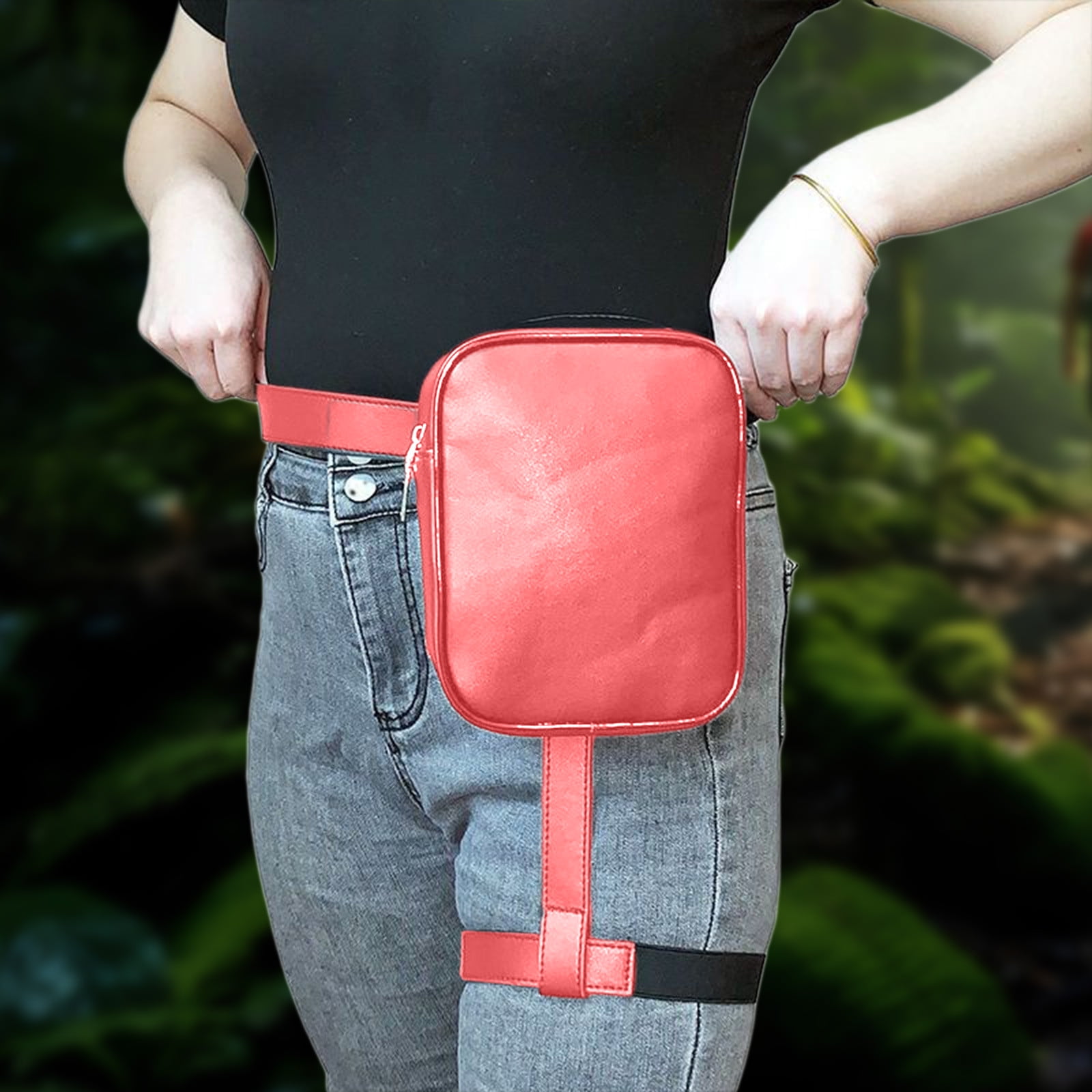 TaTaai 4Pcs Motorcycle Leg Bag, Drop Leg Bag, Hiking Multi-Pocket Waist Fanny Pack, Thigh Pouch Outdoor Motorcycle Riding Hiking Waist Fanny Pack Travel Bags