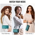 thumbnail image 5 of Crossbody for Samsung Galaxy A37 A57 Case Wallet【RFID Blocking】with 10-Card Holder Zipper Bills Slot, Soft PU Leather Magnetic Flip Wristlet Shoulder Strap Wallet Case for Women, 5 of 13