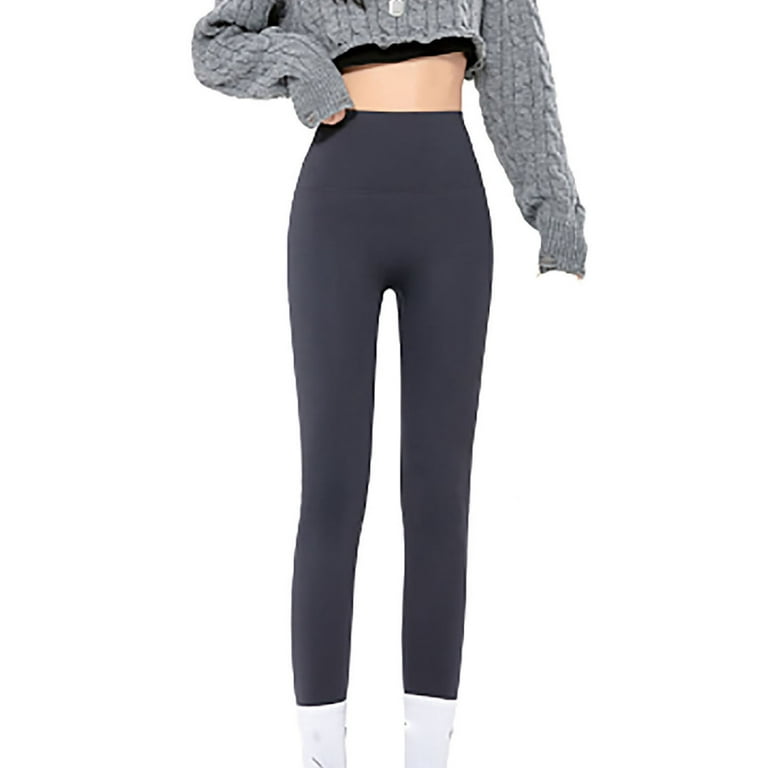 LUOYANXI High Waited Fleece Lined Leggings for Women Thick Seamless Tummy  Control Leggings Brown Gray L : : Clothing, Shoes & Accessories