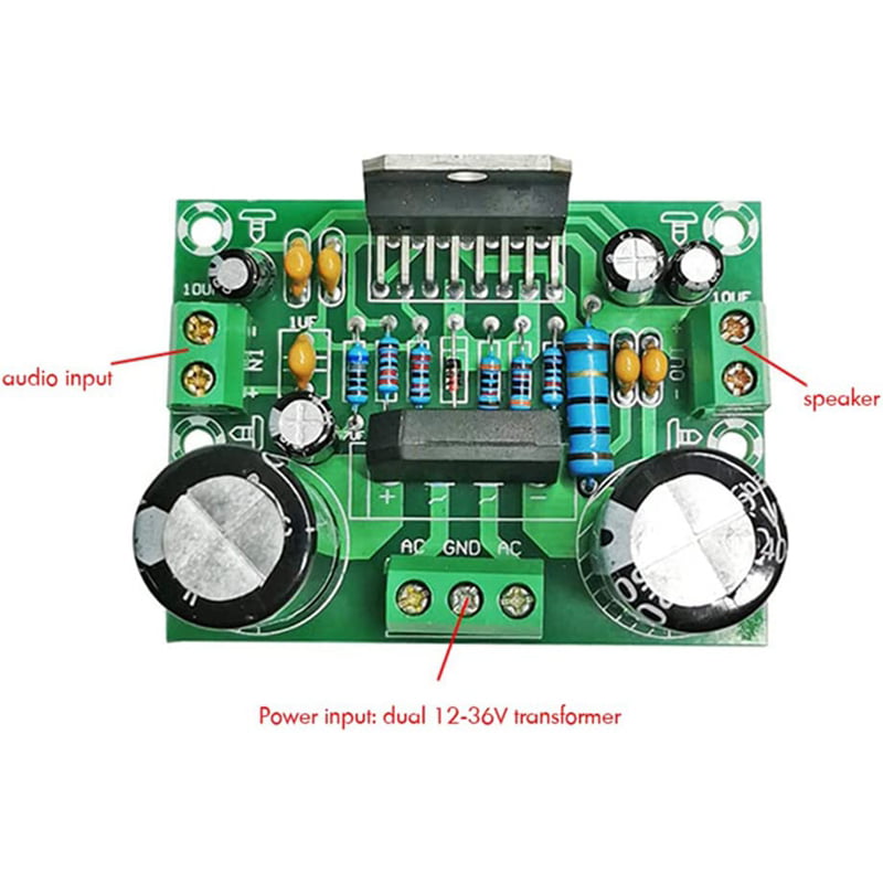 100W Digital Power Amplifier Board TDA7293 Dual 12-32V Single Channel Audio  Amplifier Module for DIY Speaker - Walmart.com