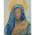 thumbnail image 2 of Maria, Robin 15x18 White Modern Wood Framed Museum Art Print Titled - Mother and Child I, 2 of 4