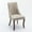 Beige, variant on PORKISS Upholstered Dining Chairs Set of 2, Linen Dining Room Chair with Curved Solid Wood Legs, Modern Accent Chair for Kitchen, Beige