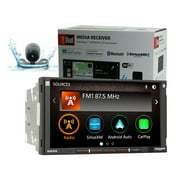 DUAL DCPA701W 2 Din 7" Wireless WiFi Media Player + Waterproof Back Camera XV-20
