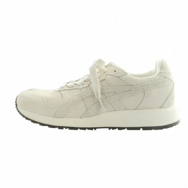 Onitsuka Tiger Alliance A40 Sneaker Shoes Logo Suede US6 24.5cm Light Grey Used