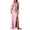 ZB-Pink, variant on Tosmy Women's Formal Dresses Ladies One Shoulder Sequin Prom Dress Long Evening Gown Elegant
