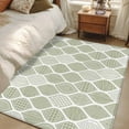 thumbnail image 5 of Rectangle Area Rug 4x6ft,Sage Green Bohemian Geometric Washable Carpet Non-Slip Runner Accent Rugs Indoor Floor Mat for Bedroom Living Room Decor,Abstract Moroccan Pattern, 5 of 9