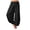 Black, variant on Women Plus Size Casual Loose Harem Pants Yoga Trousers Solid Color Bohemian Comfy Elastic Waist with Pockets, Blue S