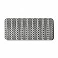 thumbnail image 1 of Floral Computer Mouse Pad, Repetitive Flowers Motif in Monochrome Style Abstract Flowery Pattern, Rectangle Non-Slip Rubber Mousepad X-Large, 35" x 15", Charcoal Grey and White, by Ambesonne, 1 of 2