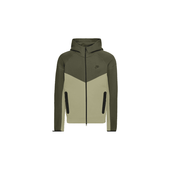 NIKE MENS Sportswear Tech Fleece Windrunner Full-zip Hoodie "Neutral Olive/Medium Olive/Black" FB7921 276 from Stadium Goods