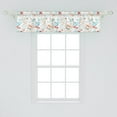 thumbnail image 2 of Botanical Window Valance, Style Pattern with Floral Natural Forest Elements Retro, Curtain Valance for Kitchen Bedroom with Rod Pocket, 54" X 12", Multicolor, by Ambesonne, 2 of 3