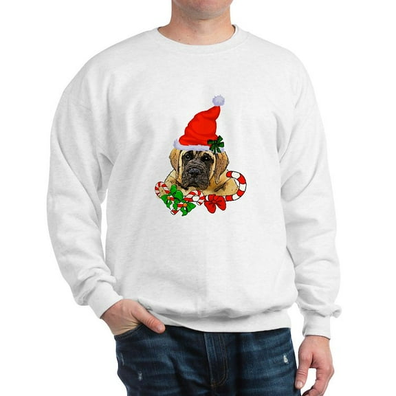 CafePress - English Mastiff Christmas Sweatshirt - Crew Neck Sweatshirt