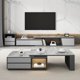 thumbnail image 2 of Office Display Tv Stands Floor Metal Led Dinning Entertainment Glass Tv Table Unit Universal Mueble Salon Living Room Furniture My Lux Decor Round, 2 of 18