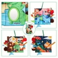 thumbnail image 3 of QJUHUNG Cloth Baby Book Set for Tummy Time  High Contrast Sensory & Touch Feel Books  Early Learning Toy for 0-3 Year Olds  Interactive Jungle Tails Infants Gift, 3 of 7