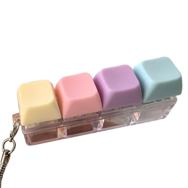 Teclado antiestrés para oficina, hogar, accesorios, juguete sensorial ligero, juguete relajante 4 teclas | en línea Teclado antiestrés para oficina, hogar, accesorios, juguete sensorial ligero, juguete relajante 4 teclas | en línea