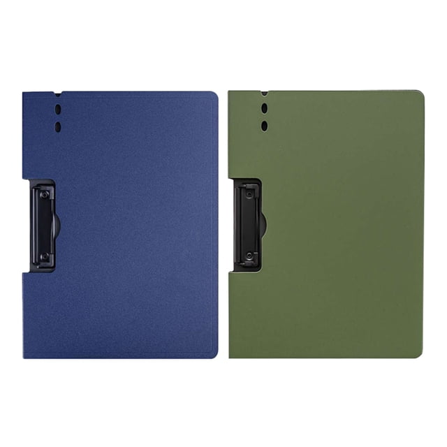 Weiweiguan 2pcs File Clip Boards Paper Folder Boards Document Writing Tablets for Office
