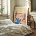 thumbnail image 3 of Path Through the Painted Desert - India Illustration Desert Cactus Abstract Landscape Pastel Surrealism Minimalist Unframed Wall Art Print 30 x 40 inches, 3 of 13