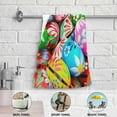 thumbnail image 5 of Many Colorful Eggs Hand Towels 2 PCS, Easter Greeting Kitchen Towel Ultra Soft and Highly Absorbent,Decorative Fingertip Face Towel for Bathroom Hotel, 28.3"x14.4", 5 of 5
