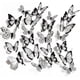 thumbnail image 3 of 48 piezas de pegatinas de pared de mariposas 3D, pegatinas de mariposas en blanco y negro con adhesivo, pegatinas de pared de mariposas, decoración de bricolaje para el hogar, sala de estar,, 3 of 5