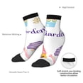 thumbnail image 6 of Pofeuu Watercolor Gnome Garden Print 30cm Socks, Adult Running Hiking Socks for Youth and Adult, 6 of 7