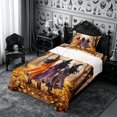 thumbnail image 3 of Erosebridal Witches Walk Twin Sheets 3pcs,Autumn Witch Bedding,Multi,1 Flat Sheet, 1 Fitted Sheet and 1 Pillowcase, 3 of 6
