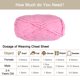 thumbnail image 4 of 2Madejas Chenilla Hilo Terciopelo Manta Hilo 2x100g/7.1oz 6 Súper Voluminoso Poliéster Suave Tejido para Ganchillo Tejedura Bolsos Bufanda Sombrero, Oscuro Rosa, 4 of 7