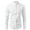 White, variant on Men's Long Sleeve Cotton Shirts Band Collar Button Down Shirts Oxford Dress Shirts White