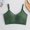 Green, variant on Nrmvnmi Summer Saving 2024 Womens Seamless Strappy Longline Sports Bra - Medium Support Scoop Neck Criss Cross Padded Yoga Workout Bra Womens Gifts