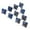 Grey+Blue, variant on segolike Multi-sided Polyhedral Dice Wargaming Dice D8 Gems for TRPG Game Grey+Blue