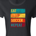 thumbnail image 4 of Inktastic Eat Sleep Soccer Repeat Women's T-Shirt, 4 of 5