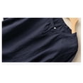 thumbnail image 4 of Asgosdo Womens Summer Cotton Linen Tops Short Sleeve Crew Neck Loose Fit Shirts Comfy Soft Lounge Blouses, 4 of 4