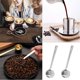 thumbnail image 4 of Cuchara medidora de café de acero inoxidable de 2 piezas, cuchara para café, cuchara para café 1 cucharada, cuchara para café con mango largo adecuada para café en polvo y preparación de café (2, 4 of 5