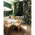 thumbnail image 5 of nqOlkjepod Outdoor Curtains for Patio Waterproof, Branches Green Leaves Outdoor Privacy Panels Grommet, Vintage Botanical Forest Blackout Outside Curtains for Porch/Cabana/Pergola 54"x84", 2 Panels, 5 of 8