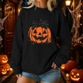 thumbnail image 4 of CUIYUAN Sweatshirt for Women Fall Crewneck Sweat Shirts Cute Pumpkin Sweaters Tops Breathable Winter Clothes Womens Sweatshirt, 4 of 4