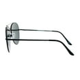 thumbnail image 3 of SA106 Gold Mirrored Flat Lens Black Metal Frame Oversize Aviator Sunglasses, 3 of 4