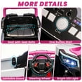 thumbnail image 5 of iRerts 12V Electric Ride on UTV, Powered Ride on Cars with Parent Remote Control, LED Lights, Music Player, Front Shock Absorbers, Ride on Toys for Kids Boys Girls Ages 3-4, Pink, 5 of 8